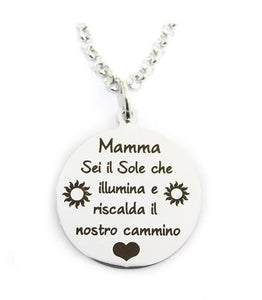 collana mamma sei il sole